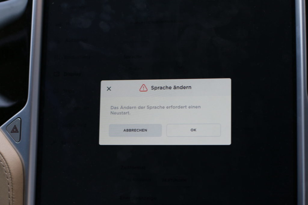 Tesla Touchscreen Spotify Login Screen Bildschirm Account Musik