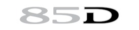 Foto: Emblem Tesla Model S85D | © Hersteller Tesla Model S85D kaufen Emblem transparent Logo Schriftzug greenspeed emobility Elektroauto Aachen Deutschland