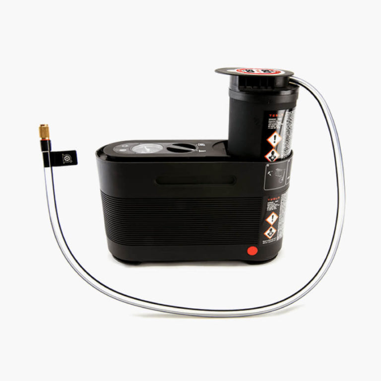 Das Tesla Tire Repair Kit der nächsten Generation ist ein kompaktes