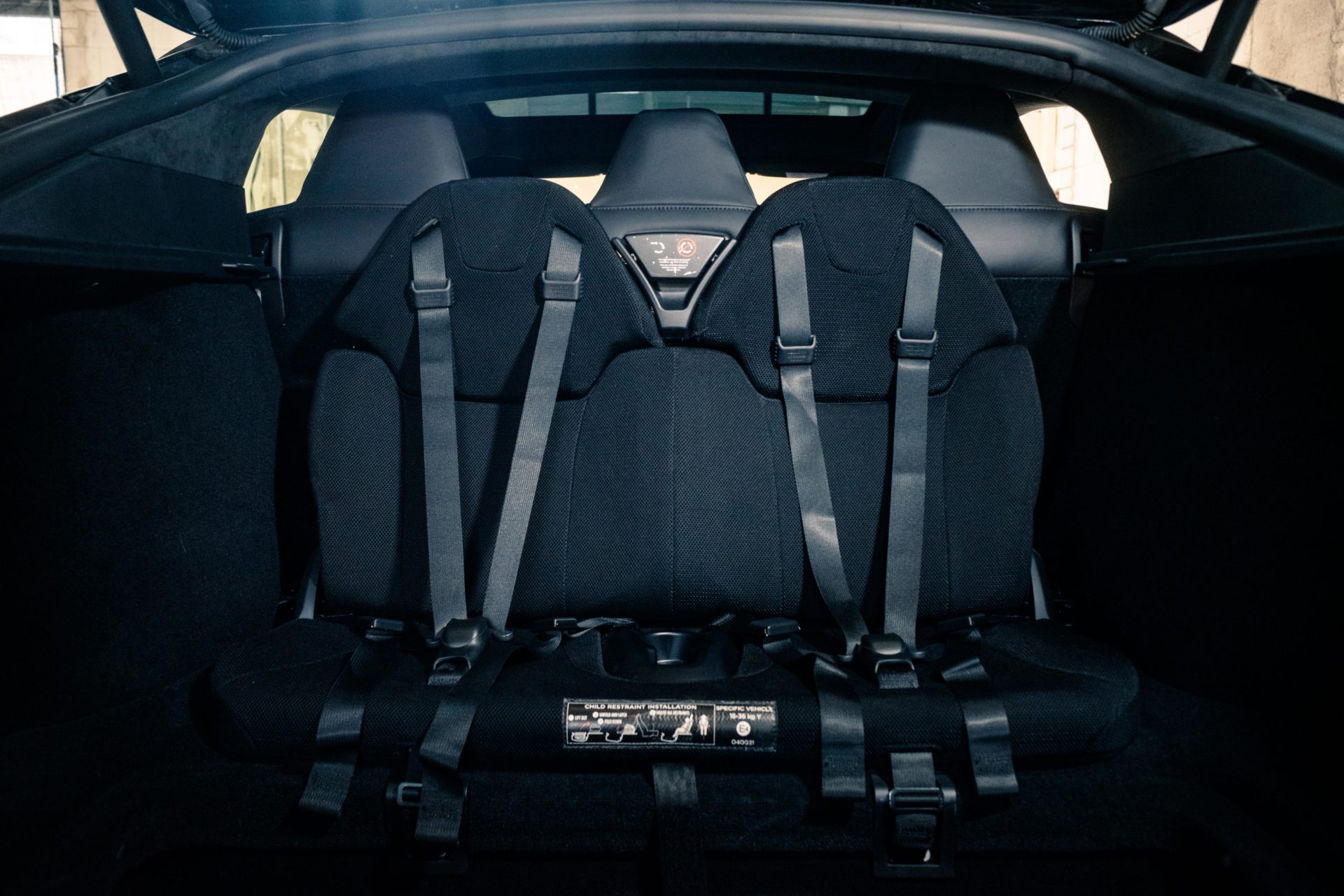 Tesla Model S Kindersitze rear facing seats 7 Sitze gebraucht kaufen Aachen Greenspeed Elektromobilität
